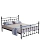 Κρεβάτι IRENE μεταλλικό Sandy Black  διαστάσεων 212.5x161x68cm