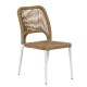 Καρέκλα κήπου TINKISSO με επένδυση Rattan και σκελετό αλουμινίου διαστάσεων 45x63x82cm
