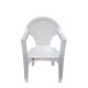 Καρέκλα κήπου πλαστική σε χρώμα λευκό διαστάσεων 56x55x79cm