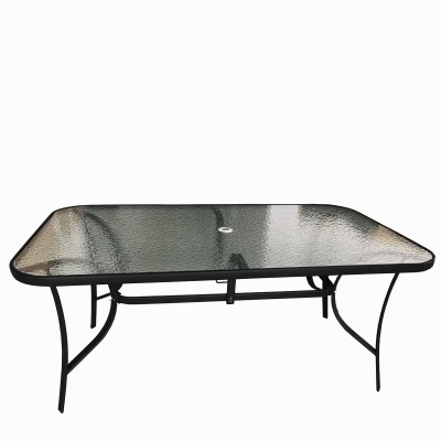 Τραπέζι Selena  μεταλλικό σε μαύρο χρώμα διαστάσεων 160x90x72cm