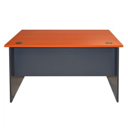 Γραφείο επαγγελματικό Sienna 150x75x74cm σε χρώμα γκρι - κερασί