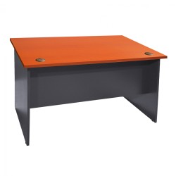 Γραφείο επαγγελματικό Sienna 150x75x74cm σε χρώμα γκρι - κερασί