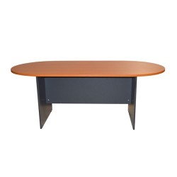 Γραφείο συνεδριάσεων επαγγελματικό Sienna διαστάσεων 200x100x75cm σε χρώμα κερασί