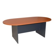 Γραφείο συνεδριάσεων επαγγελματικό Sienna διαστάσεων 200x100x75cm σε χρώμα κερασί