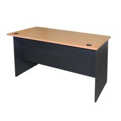 Γραφείο επαγγελματικό Abelina διαστάσεων 120x70x75cm γκρι - οξιά