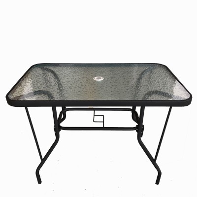 Τραπέζι εξωτερικού χώρου μεταλλικό Severin χρώμα μαύρο 110x60x70cm
