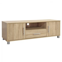 Έπιπλο τηλεόρασης μελαμίνης macie σε απόχρωση sonama διαστάσεων120x40x39 cm.