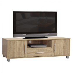 Έπιπλο τηλεόρασης μελαμίνης macie σε απόχρωση sonama διαστάσεων120x40x39 cm.