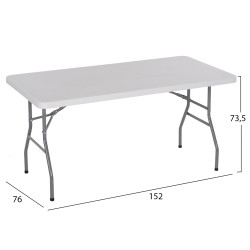 Τραπέζι Catering - συνεδρίου διαστάσεων 152x76x74cm πτυσσόμενο