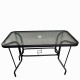 Τραπέζι κατασκευασμένο από μέταλλο χρώματος μαύρο διαστάσεων100x60x70cm Serefina 