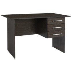 Γραφείο μελαμίνης Ensley με 3 συρτάρια Zebrano διαστάσεων 120x60x76cm