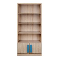 Βιβλιοθήκη playroom Sonama διαστάσεων 80x30x180Υcm σε χρώμα σιέλ