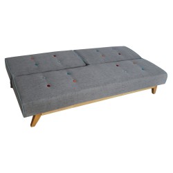 Καναπές - κρεβάτι τριθέσιος City σε χρώμα γκρι διαστάσεων 184x78x75cm