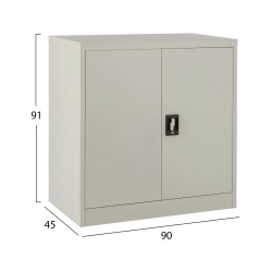 Ντουλάπα μεταλλική Bradford 90x45x91Υcm με 3 αποθηκευτικούς χώρους (2 ράφια) 