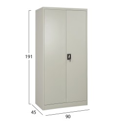 Ντουλάπα μεταλλική Alicante διαστάσεων 90x45x181cm με χώρισμα δίφυλλη