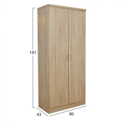 Ντουλάπα δίφυλλη Jenna Sonama διαστάσεων 80x43x181cm