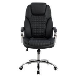 Καρέκλα γραφείου Kiev μαύρη διαστάσεων 65x80x127cm