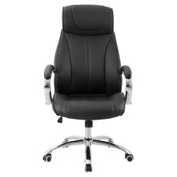 Καρέκλα γραφείου Xaviere μαύρη διαστάσεων 64x83x126cm