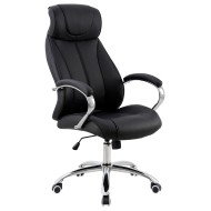 Καρέκλα γραφείου Xaviere μαύρη διαστάσεων 64x83x126cm