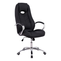 Καρέκλα γραφείου διευθυντική adora σε μαύρο χρώμα