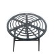 Τραπέζι κήπου ARELLIUS σε μαύρο χρώμα από μέταλλο/Rattan/γυαλί διαστάσεων 45x45x46cm