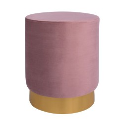 Σκαμπό Levy σάπιο μήλο βελούδο με χρυσή βάση φ35x43Ycm Σκαμπό Levy σάπιο μήλο βελούδο με χρυσή βάση φ35x43Ycm