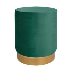 Σκαμπό Levy κυπαρισσί βελούδο με χρυσή βάση φ35x43Ycm Σκαμπό Levy κυπαρισσί βελούδο με χρυσή βάση φ35x43Ycm