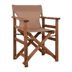 Καρέκλα σκηνοθέτη μόκα με σκελετό σε καρυδί χρώμα από μασίφ ξύλο οξιάς διαστάσεων 57x54x88,5cm ΛΗΜΝΟΣ Καρέκλα σκηνοθέτη μόκα με σκελετό σε καρυδί χρώμα από μασίφ ξύλο οξιάς διαστάσεων 57x54x88,5cm ΛΗΜΝΟΣ
