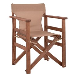 Πτυσσόμενη καρέκλα σκηνοθέτη διαστάσεων 60x51x86cm μόκα με σκελετό σε καρυδί χρώμα ΝΑΞΟΣ Πτυσσόμενη καρέκλα σκηνοθέτη διαστάσεων 60x51x86cm μόκα με σκελετό σε καρυδί χρώμα ΝΑΞΟΣ