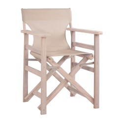 Καρέκλα σκηνοθέτη σε εκρού χρώμα με λευκό σκελετό διαστάσεων  57x54x88,5cm ΛΗΜΝΟΣ Καρέκλα σκηνοθέτη σε εκρού χρώμα με λευκό σκελετό διαστάσεων  57x54x88,5cm ΛΗΜΝΟΣ