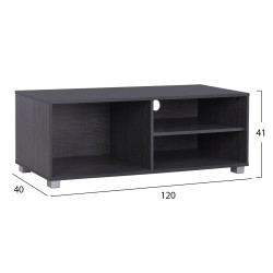 Έπιπλο τηλεόρασης genevieve σε απόχρωση zebrano διαστάσεων120x40x41Υ cm.