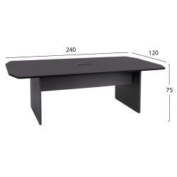 Επαγγελματικό γραφείο συνεδριάσεων Rosewood 240x120x75cm