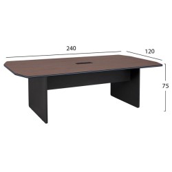 Επαγγελματικό γραφείο συνεδριάσεων Rosewood 240x120x75cm