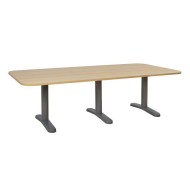 Γραφείο συνεδριάσεων Walvia επαγγελματικό οξιά διαστάσεων 240x120x75Υcm