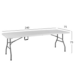 Τραπέζι Catering -  συνεδρίου διαστάσεων 240x75x75cm πτυσσόμενο βαλίτσα