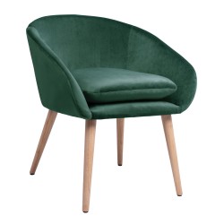 Πολυθρόνα Ellie σε χρώμα κυπαρισσί βελούδο διαστάσεων 60x63x70Υcm Πολυθρόνα Ellie σε χρώμα κυπαρισσί βελούδο διαστάσεων 60x63x70Υcm