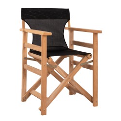 Καρέκλα σκηνοθέτη μαύρη με σκελετό σε φυσικό χρώμα από μασίφ ξύλο οξιάς διαστάσεων 57x54x88,5cm ΛΗΜΝΟΣ Καρέκλα σκηνοθέτη μαύρη με σκελετό σε φυσικό χρώμα από μασίφ ξύλο οξιάς διαστάσεων 57x54x88,5cm ΛΗΜΝΟΣ