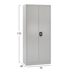 Ντουλάπα μεταλλική Luton 70x40x170cm με 4 αποθηκευτικούς χώρους δίφυλλη 