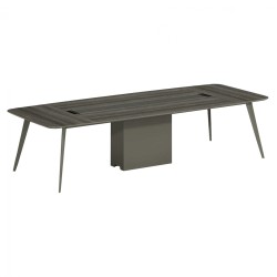 Επαγγελματικό γραφείο συνεδριάσεων lux series σταχτi μόκα 320x128x75Ycm Επαγγελματικό γραφείο συνεδριάσεων lux series σταχτi μόκα 320x128x75Ycm