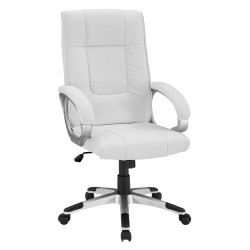 Καρέκλα γραφείου chander λευκή διαστάσεων 63x66x116 cm.