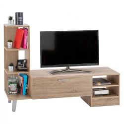 Έπιπλο τηλεόρασης Adison σε απόχρωση Sonama διαστάσεων 150x36x96Υcm