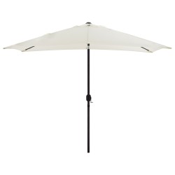 Ομπρέλα αλουμινίου Cambell ορθογώνια ανακλινόμενη μπεζ γκρι 262x170x253cm Ομπρέλα αλουμινίου Cambell ορθογώνια ανακλινόμενη μπεζ γκρι 262x170x253cm