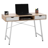 Γραφείο Sonama σε χρώμα λευκό ματ σκελετό διαστάσεων 120x48x76,5cm