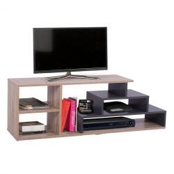 Έπιπλο τηλεόρασης hugh σε απόχρωση sonama -γκρι διαστάσεων 120x29.5x39.5Υ cm. hm8764. 02