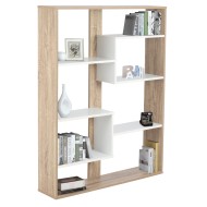 Βιβλιοθήκη Marceline διαστάσεων 100x21x124,5cm σε λευκή απόχρωση