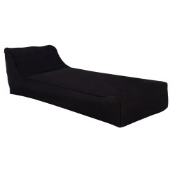 Πουφ Tanea μαύρο με UV protection διαστάσεων 80x210x45-60cm