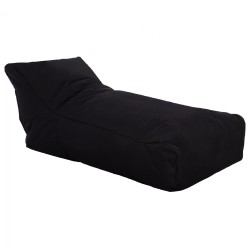 Πουφ Alok σε χρώμα μαύρο με UV protection 70x160x45-57Ycm
