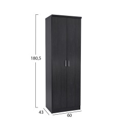 Παπουτσοθήκη μελαμίνης Dayanna με 6 ράφια χρώματος zebrano 60x43x180.5cm