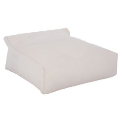 Πουφ yamin 2 ατόμων με Textilene 600gr/m2 2x1 λευκό 140x140x40-60Υcm