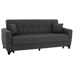 Καναπές κρεβάτι Hema τριθέσιος με πλάτη χρώμα γκρι 215x84x88hcm